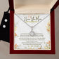 I Love You Mom - Eternal Hope Necklace & Clear CZ Earrings Set - Perfect Gift for Mother's Day - From your Daughter!