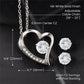 The Best Gift for the Best StepMom Ever - Forever Love Necklace & Clear CZ Earrings Set - HAPPY MOTHER'S DAY, from your StepSon!