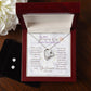 Forever Love Necklace & Clear CZ Earrings Set - the Perfect Gift from Husband to say "To My Amazing Wife, Happy Mother's Day"