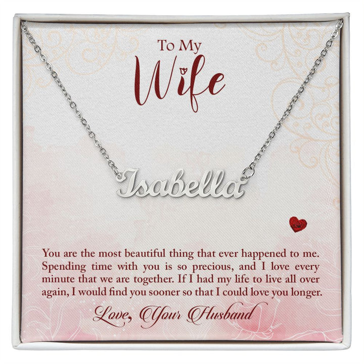 Custom Name Necklace - Gift for Wife
