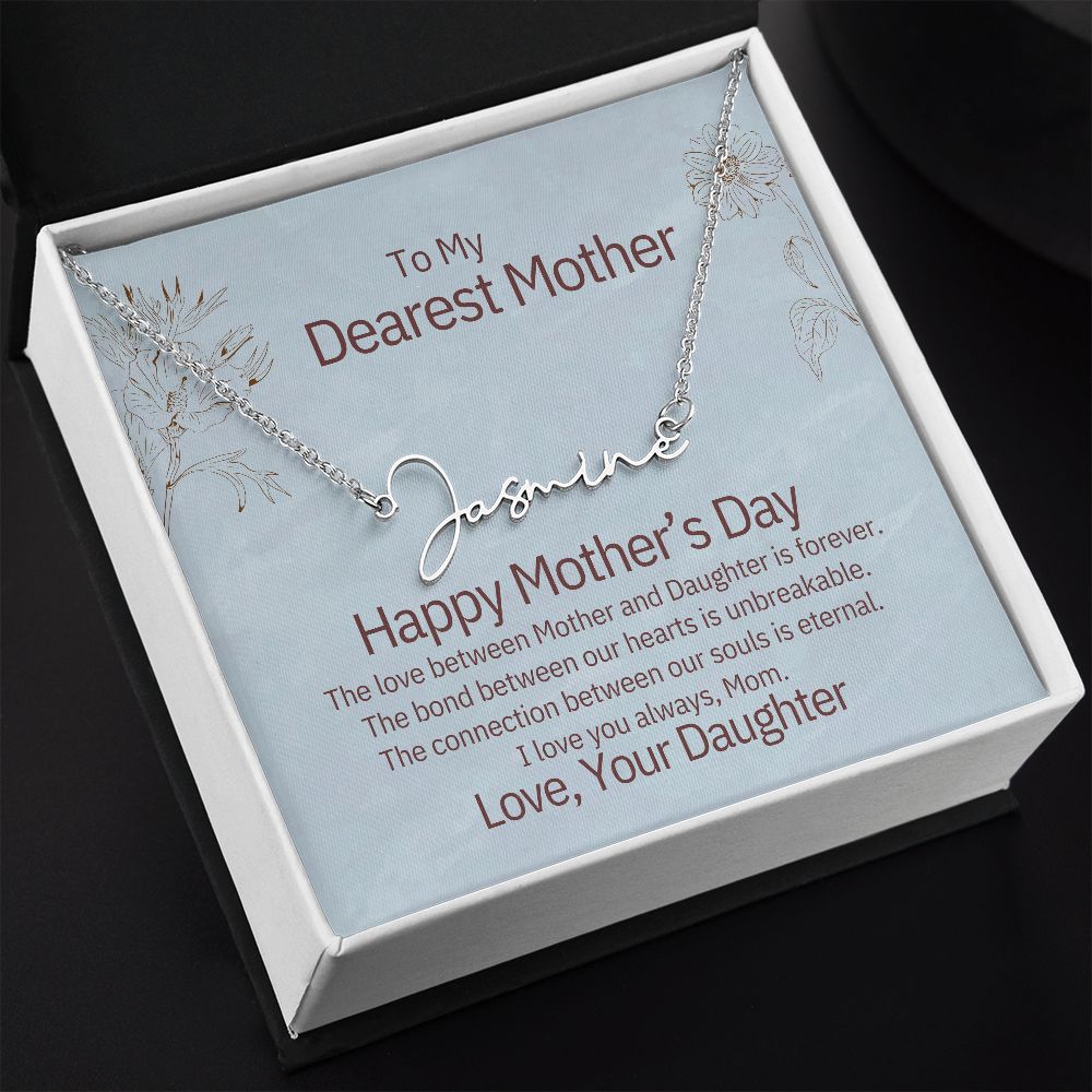 PERSONALIZED Signature Name Necklace - The perfect Gift for Mom for Mother's Day - Best Custom Gift Ever!