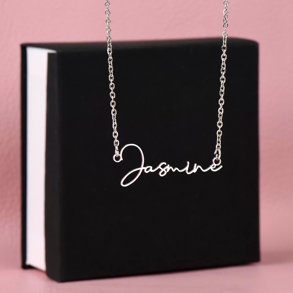 Collar personalizado con el nombre de la firma: el regalo perfecto para CADA mujer en tu vida: ¡el mejor regalo personalizado de todos los tiempos!