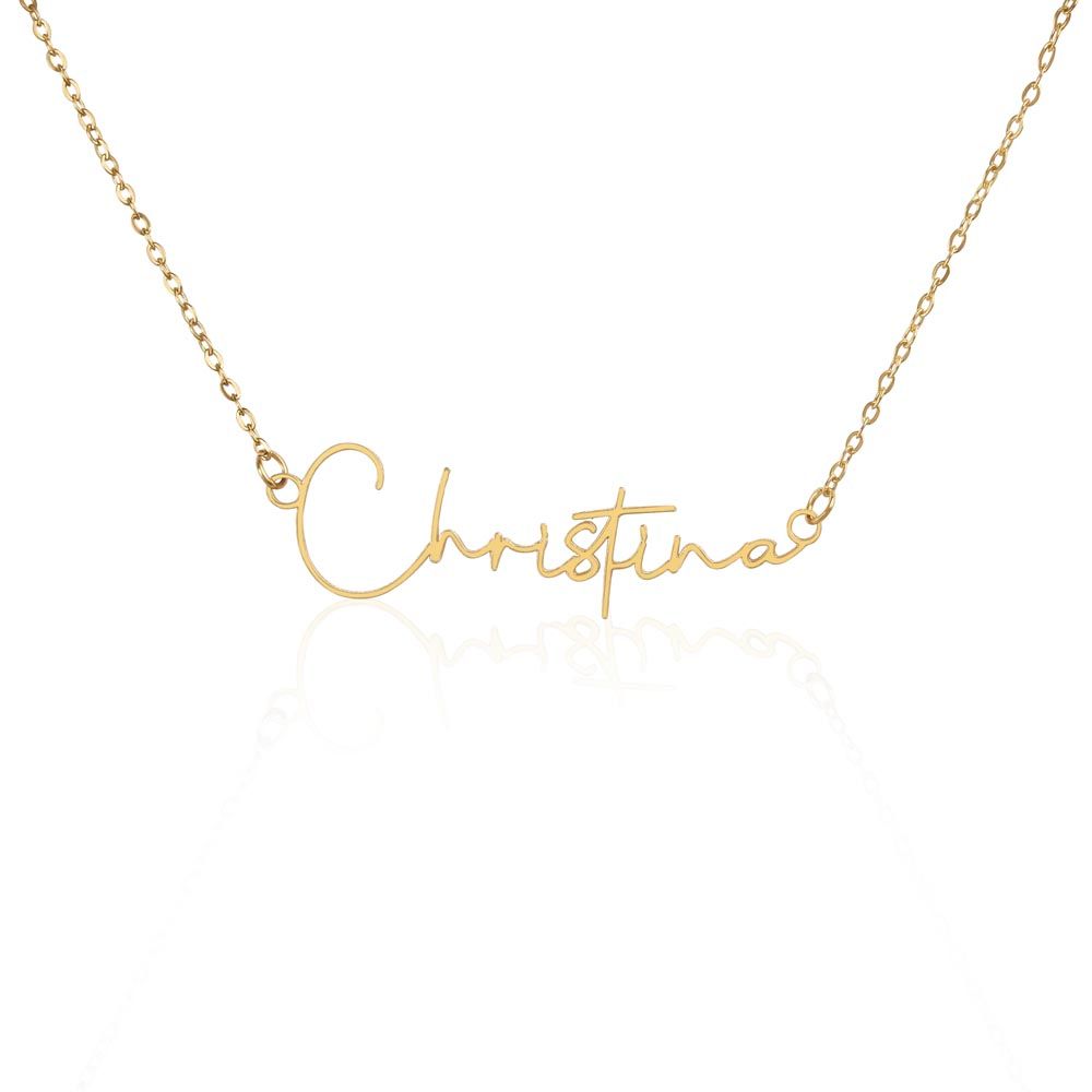 Collar personalizado con el nombre de la firma: el regalo perfecto para CADA mujer en tu vida: ¡el mejor regalo personalizado de todos los tiempos!