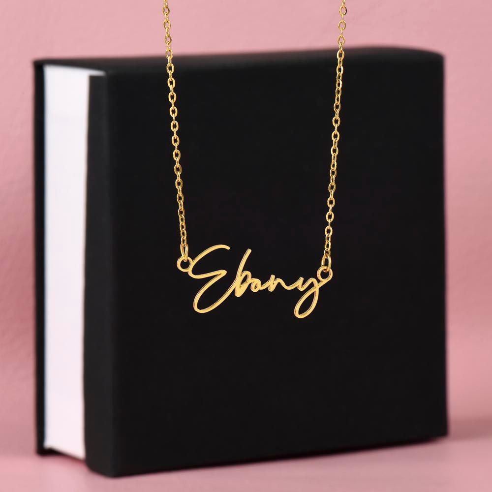 Collar personalizado con el nombre de la firma: el regalo perfecto para CADA mujer en tu vida: ¡el mejor regalo personalizado de todos los tiempos!