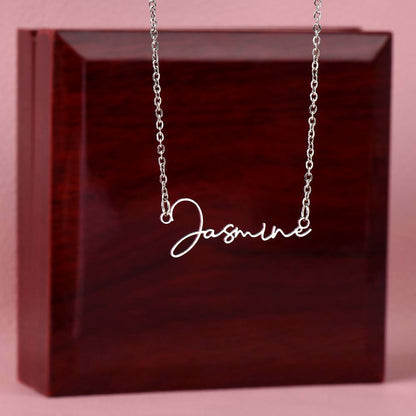 Collar personalizado con el nombre de la firma: el regalo perfecto para CADA mujer en tu vida: ¡el mejor regalo personalizado de todos los tiempos!