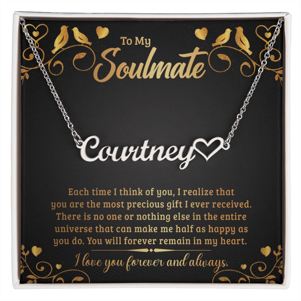 GET THE PERFECT GIFT - Personalized Name Necklace for your SOULMATE!