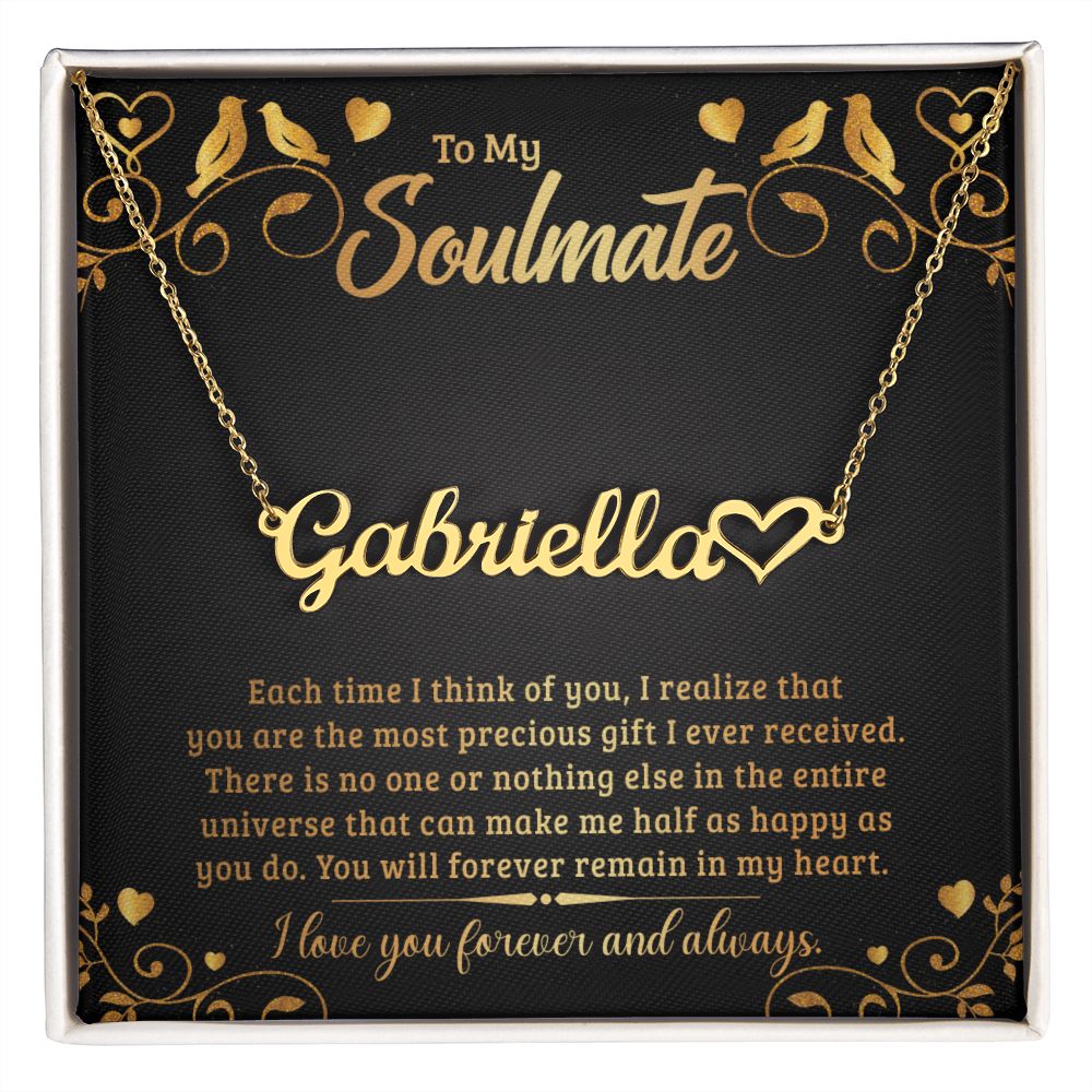 GET THE PERFECT GIFT - Personalized Name Necklace for your SOULMATE!