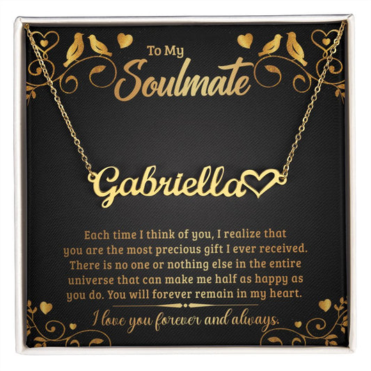 GET THE PERFECT GIFT - Personalized Name Necklace for your SOULMATE!