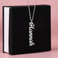 Vertical Name Necklace - PERSONALIZED Vertically - Can't get more "Personal" than YOUR Name - BEST Gift Ever!