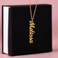 Vertical Name Necklace - PERSONALIZED Vertically - Can't get more "Personal" than YOUR Name - BEST Gift Ever!