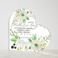 Stunning Acrylic Heart Shaped Plaque, for Mom for Mother's Day, from her loving Son!