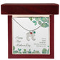 Happy First Mother's Day - PERSONALIZED Baby Feet Necklace with Birthstone - FOR MOM!