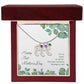 Happy First Mother's Day - PERSONALIZED Baby Feet Necklace with Birthstone - FOR MOM!